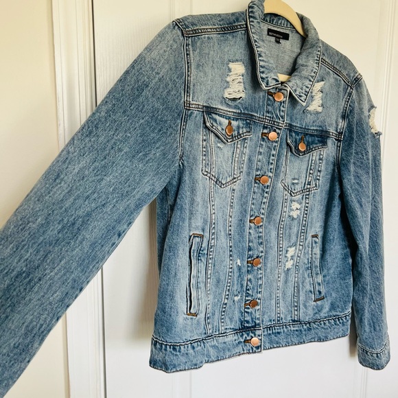 Nordstrom Distressed Denim Jacket - Picture 7 of 7